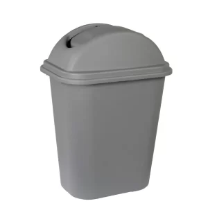 Cesto Rec con Tapa Gris 35 LT