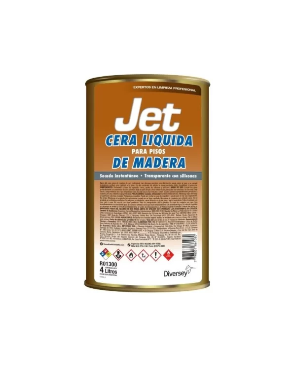 Cera Jet Para Pisos De Madera 4 Lt